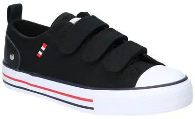 Produktbild von American Club LH120, Kinder Textil Sneaker Klettverschluss leichte Turnschuhe bequem, Schwarz 32