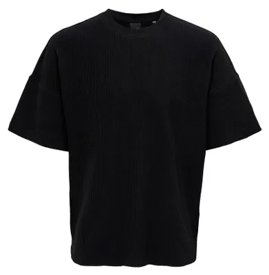 Produktbild von ONLY & SONS Einfarbiges Rundhals T-Shirt Weites Kurzarm Shirt Basic ONSBERKELEY Größe: S