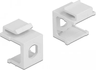 Produktbild von Keystone Abdeckung weiß 8 mm Durchführung 4er Set Snap-In Montage