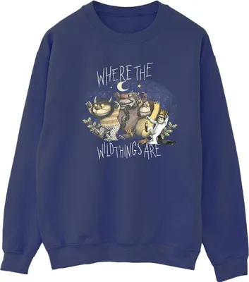 Imagen del producto de Sudadera para mujer "Where The Wild Things Are" - "Pose de grupo" (BI45369) (Talla S) (Azul marino)