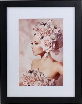 Produktbild von Bilderrahmen Holz Rahmen Plexi Acryl Collage Wanddeko Poster quadratisch S215 - Farbe: Schwarz | Format: 30x40