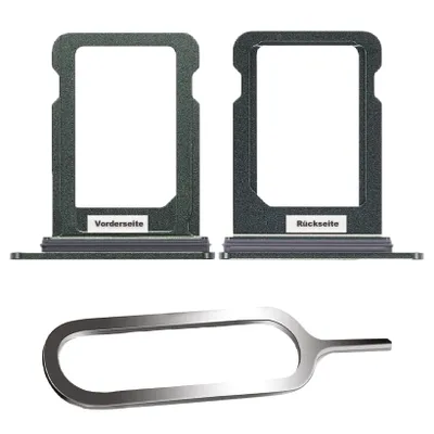 Produktbild von iPHONE 13 MINI SIM KARTEN HALTER TRAY ADAPTER FACH STECKER SLOT CARD + NADEL GRÜN