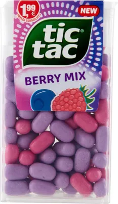 Produktbild von Ferrero TIC TAC Berry Mix Pastillen Himbeer- & Heidelbeergeschmack 10x 49g