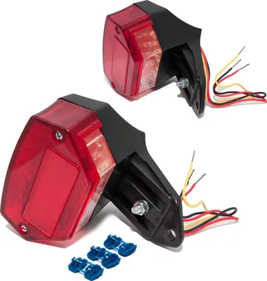 Produktbild von BestPrice LED Rücklicht 12V inkl. Halterung und Kennzeichenbeleuchtung rot kompatibel mit Zündapp / Kreidler Mofas