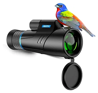 Produktbild von 10-20X50 Optisches Zoom-Monokular, HD Monokular für Erwachsene, wasserdichtes und leichtes Teleskop mit Nachtsicht für Wandern und Vogelbeobachtung