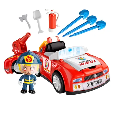 Image de Jouet d'action PinyPon Véhicule de secours contre l'incendie