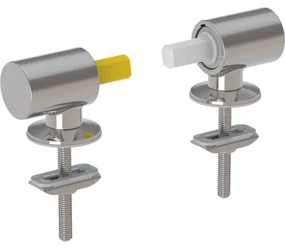 Produktbild von Geberit Set Scharniere für WC-Sitz, Befestigung von oben, Absenkautomatik (2 St.), 1 Stk.