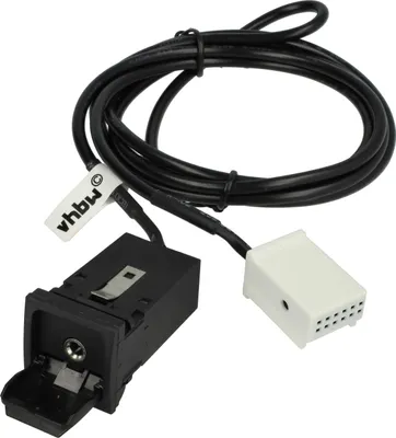 Produktbild von vhbw AUX Audio Adapter Kabel KFZ Radio (120 cm) kompatibel mit Audi Seat Skoda VW RCD500, RCD310, RCD510, MFD2, RCD200, RCD300, RCD210 Auto, Autoradio