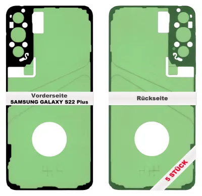 Produktbild von 5x Samsung Galaxy S22 Plus Akkudeckel Klebefolie Kleber Backcover Adhesive Rahmen Batterie Glue