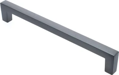 Produktbild von Möbelgriff BA 160mm, Küchengriff mattgrau, Schrankgriff quadratisch