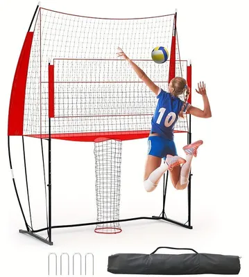 Productafbeelding van Verstelbaar volleybalnet 243x45x335 cm met draagtas voor binnen en buiten