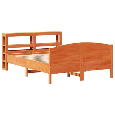 Produktbild von Massivholzbett ohne Matratze Wachsbraun 120x200 cm Kiefernholz
