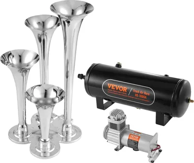 Obrázek produktu pro Sada vlakové houkačky VEVOR, hlasitost 150 dB, 10L nádrž na vzduch ,10L