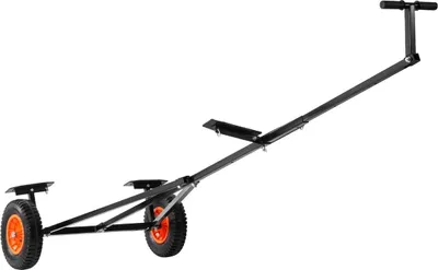 Productafbeelding van Aanhaakwagen voor boten, geschikt voor een gewicht tot 190 kg, met verstelbare lengte en voorzien van pneumatische banden van 40 cm (15,7 inch)
