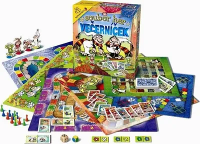 Image de Jeu de 9 jeux de société Fairytale en boîte 32x37x7cm