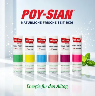 Immagine prodotto di Poy-Sian Stick nasale e stick profumato, confezione da 6 – Originale Thailandia – Mentolo ed eucalipto – Stick aromatico rinfrescante da portare con s