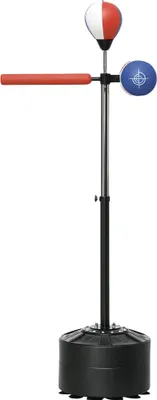 Produktbild von SPORTNOW Boxsack, Boxständer mit Punchingball, Reflexstange, 1,63-2,05 m Höhenverstellbarer Standboxball mit Pratze, Standboxtrainer