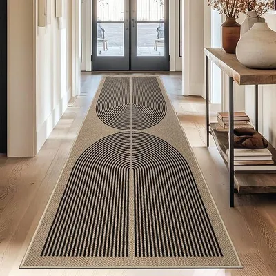 Imagen del producto de Alfombra rectangular para pasillo, 80x240 cm, lavable, color