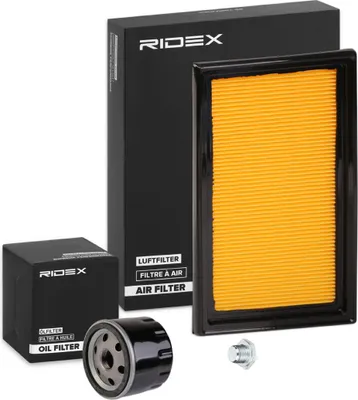 Produktbild von RIDEX Filterset Inspektionspaket Filtersatz für NISSAN Qashqai / Qashqai +2 I (J10, NJ10) NV200 / Evalia Bus
