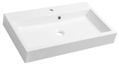 Produktbild von Sapho ORINOKO Gussmarmor-Waschtisch 70x10x42cm, weiß