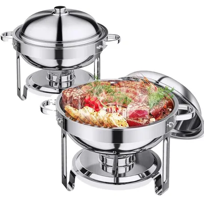 Produktbild von Chafing Dish, Edelstahl, Doppelboiler-Design, 2 STK