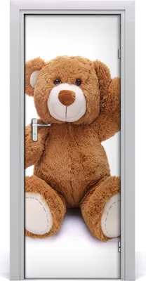 Produktbild von Tulup Türaufkleber 75x205 cm Dekorative Aufkleber Selbstklebend Wasserdichte Tapete Abnehmbar Schlafzimmer Wohnzimmer Wohnkultur - Teddybär