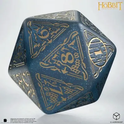 Produktbild von Q-Workshop Aether TCG Jumbo Die The Hobbit Spindown D20