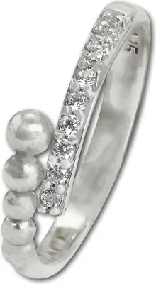 Produktbild von Damen Gr. 54 17,2 SilberDream Ringe silberweiß Ringschmuck D2SDR409W54