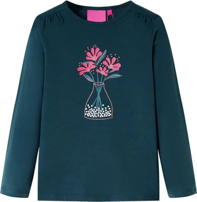 Produktbild von Kinder-Langarmshirt Dunkelgrün 104