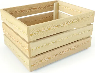Produktbild von Lermowood Holzkisten Box0542 50 x 40 x 28cm Natur | Dekokisten aus Holz Massive Holzkiste Regalkiste Weinkiste