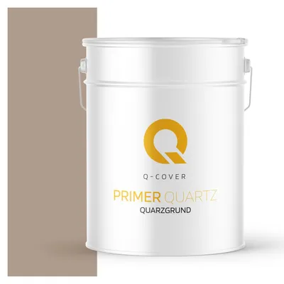 Produktbild von Quarzgrund für Silikonharz-Putz Hazelnuss F534 15 kg – Haftgrund für innen & außen, quarzhaltige Grundierung Q-COVER