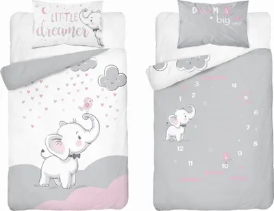 Produktbild von Bambusbettwäsche Elefant 100x135 DETEXPOL