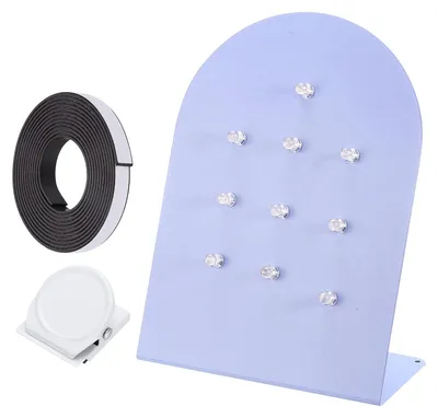 Magnetisches Memoboard 20x10x28 cm mit Zubehör, lila