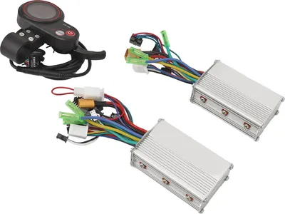 Immagine prodotto di Controller motore brushless 24V 36V 48V 500W 25A LH100 LCD display doppio kit di azionamento per scooter bicicletta elettrica