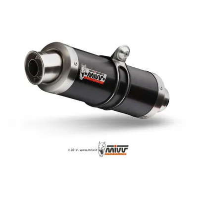 Produktbild von Mivv SPORT Schalldämpfer GP Komplettanlage 1x1 Steel Black für YAMAHA MT-125 BJ 2015 >