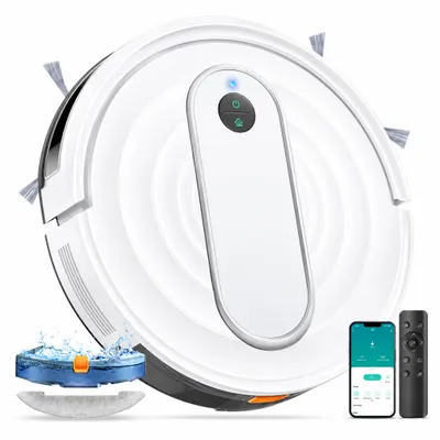 Produktbild von Laresar P10 Saugroboter 8000 Pa, 3-in-1 Reinigung, Teppich-Booster, Bis zu 120 Minuten, HEPA-Filter, 3 Modi, Fernbedienung, App- und Sprachsteuerung