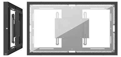 Obrázek produktu pro SMS Smart Media Solutions 55L/P Casing Wall G2 BL, 50 kg, 139,7 cm (55"), 139,7 cm (55"), 200 x 400 mm, 400 x 400 mm
