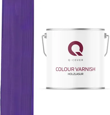 Produktbild von Holzlasur | Violett 5 L Satin Holzschutz Holzschutzlasur |  Lasur Wasserbasierte Innen Außen Lasur Abperleffekt Lasur Für Holz