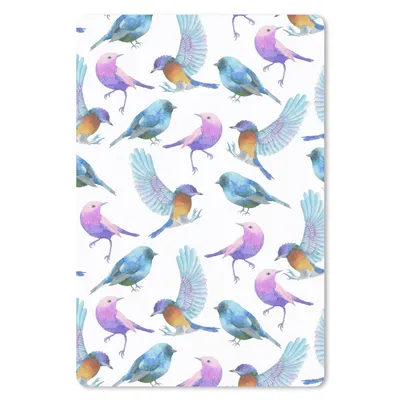 Produktbild von MuchoWow® Mauspad Mousepad Design - Mädchen - Kinder - Vögel 40x60 cm - Mousepads - Maus Mat - Pad - Mausunterlage - Schreibtisch Accesoire