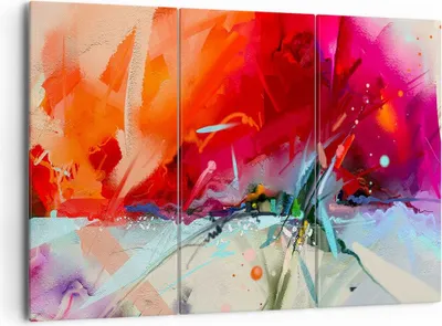 Produktbild von Bild auf Leinwand - Leinwandbild - Abstraktion modern - 165x110cm - Wand Bild - Wanddeko - Leinwanddruck - Bilder - Kunstdruck - Wanddekoration - Leinwand bilder - Wandkunst - CE165x110-4036