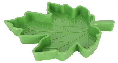 Produktbild von Ahornblattförmiger Reptilien-Wasserspender aus Kunststoff, Futternapf für Haustiere, Trinktablett für Geckos, Eidechsen, Spinnen, Schildkröten, Grün