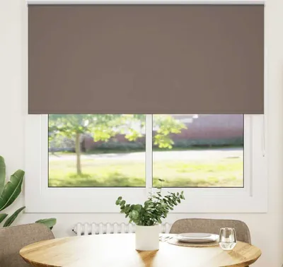 Produktbild von Möbel Verdunkelungsrollo Kaffeebraun 165x175 cm Stoffbreite 161,6 cm - Rollos &56760