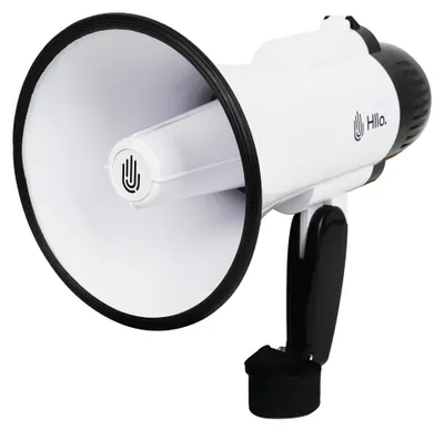 Produktbild von Megaphon Lautsprecher Handmegaphon - 108 dB - Mit Sirene und einstellbarer Lautstärke - 4 D-Batterien