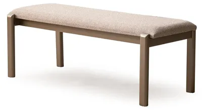 Image de Banc beige avec revêtement textile pour un intérieur moderne
