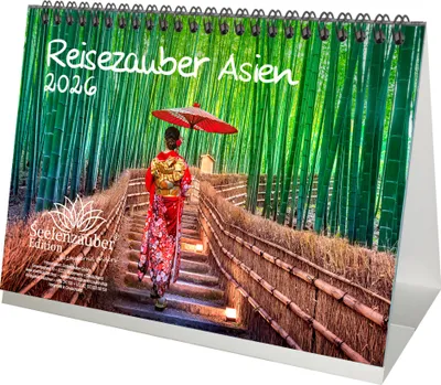 Produktbild von Reisezauber Asien DIN A5 Tischkalender für 2026 Urlaub Reise Stadt und Land - Seelenzauber