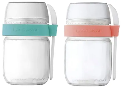 Produktbild von LAGRANGE 440402, Topf, Grün, Rot, Transparent, Weiß, Glas, 2 Stück(e)