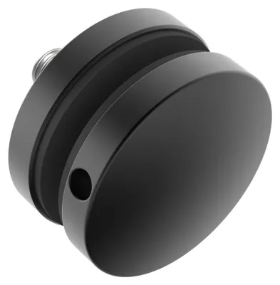 Produktbild von Punkthalter 50mm Glas 8-17.52mm RAL9005 schwarz Edelstahl V2A M10x45