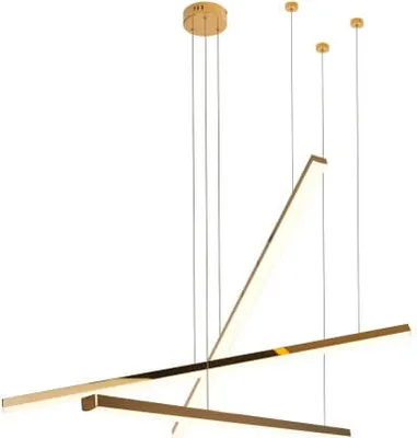Zdjęcie produktu dla Żyrandol LED TRIO złoty 36W Ciepła biel 2200lm metal wym:150x100x100cm IP20 Maxlight