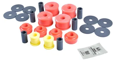 Produktbild von TEDGUM Lagersatz Achskörper TED97132 Hinten für MITSUBISHI PAJERO I (L04G, L14G) Polyurethan(Polyurethan) 23mm 57,3mm 2,498kg
