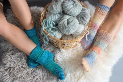 Produktbild von Celodoro Damen & Herren Mouline Wollsocken mit Umschlag (1 Paar) - Grün 39-42